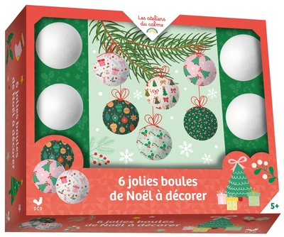 Picture of 6 boules de Noël à décorer - coffret avec accessoires