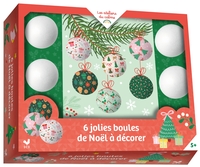 Picture of 6 boules de Noël à décorer - coffret avec accessoires