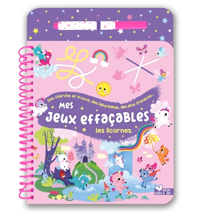 Image de Mes jeux effaçables - Les licornes