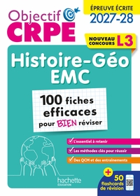 Picture of Objectif CRPE 2027-2028 - Histoire Géographie EMC - 100 fiches efficaces pour bien réviser - L3