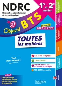 Picture of Objectif BTS NDRC (1re et 2e années) - Toutes les matières, examens 2027-2028