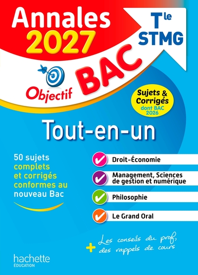 Image de Annales Objectif BAC 2027 -  Bac STMG Tout-en-un - sujets et corrigés