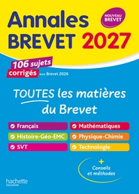 Picture of Annales Brevet 2027 - Tout-en-un 3e - sujets et corrigés