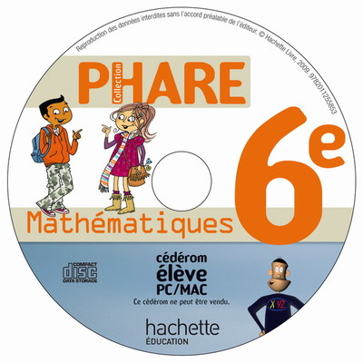 Image de Phare Mathématiques 6e Pack de 10 CD-ROM - Edition 2009