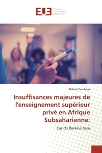 Picture of Insuffisances majeures de l'enseignement supérieur privé en Afrique Subsaharienne:
