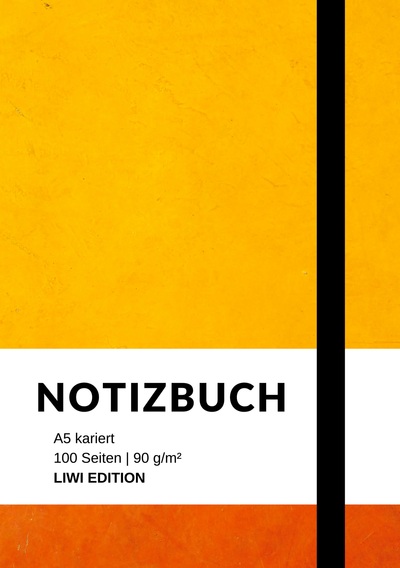 Picture of Notizbuch A5 kariert - 100 Seiten 90g/m² - Soft Cover - FSC Papier