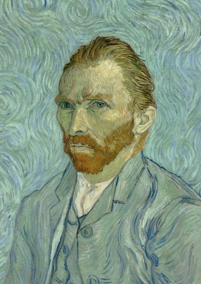 Picture of Notizbuch A4 blanko Hardcover - Motiv "Selbstporträt" Vincent van Gogh - 100 Seiten - FSC Papier