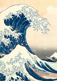 Picture of Notizbuch A4 dotted - 100 Seiten Soft Cover - Hokusai: Die große Welle vor Kanagawa
