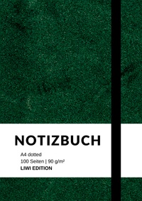 Picture of Notizbuch A4 dotted - 100 Seiten Soft Cover - grün - FSC Papier