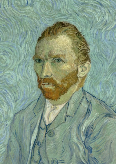 Picture of Notizbuch A4 blanko Softcover - Motiv "Selbstporträt" Vincent van Gogh - 100 Seiten - FSC Papier