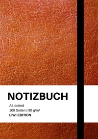 Picture of Notizbuch A4 dotted - 100 Seiten Soft Cover - braun - FSC Papier