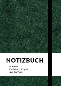 Picture of Notizbuch A4 kariert - 100 Seiten Soft Cover grün - FSC Papier