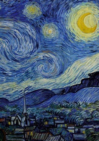 Picture of Notizbuch A4 liniert - 100 Seiten Soft Cover - van Gogh Sternennacht - FSC Papier