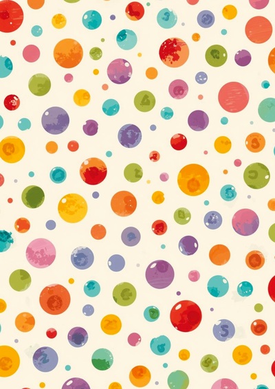 Image de Notizbuch A4 blanko - Bunte Punkte / Konfetti - FSC Papier - Geschenkidee