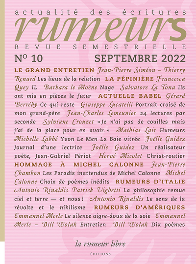 Picture of Revue Rumeurs n°10