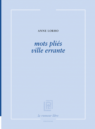 Picture of mots pliés ville errante