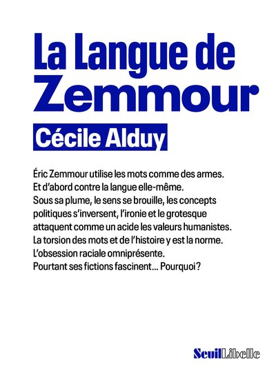 Picture of La Langue de Zemmour