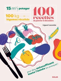 Image de 15 m² de potager, 100 kilos de légumes récoltés, 100 recettes de janvier à décembre