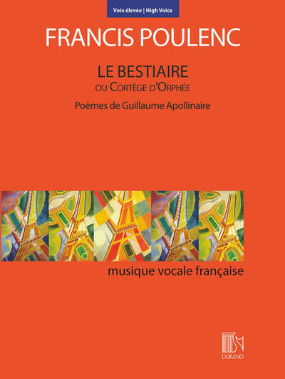 Picture of FRANCIS POULENC : LE BESTIAIRE OU CORTEGE D'ORPHEE - VOIX [HAUTE] ET PIANO