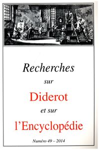 Picture of Revue Recherches sur Diderot et sur l’Encyclopédie 49 - 2014