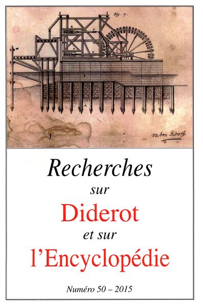 Picture of Revue Recherches sur Diderot et sur l’Encyclopédie 50- 2015
