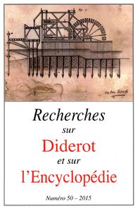 Picture of Revue Recherches sur Diderot et sur l’Encyclopédie 50- 2015