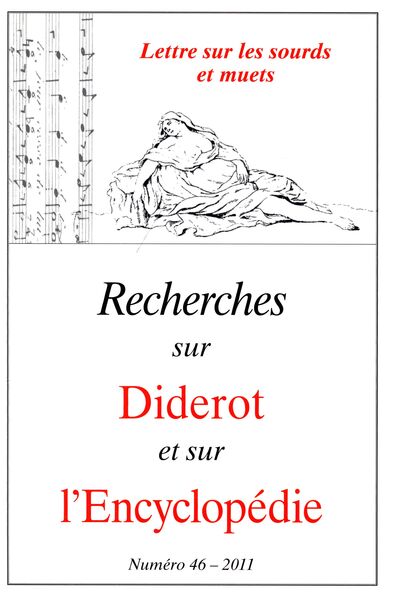 Picture of Revue Recherches sur Diderot et sur l’Encyclopédie 46 - 2011