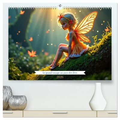 Picture of Le grand voyage au pays des fées  (Calendrier mural 2026 DIN A2 vertical) calendrier de bureau