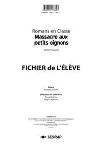 Image de MASSACRE AUX PETITS OIGNONS - FICHIER