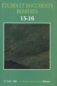 Picture of Études et documents berbères n° 15-16