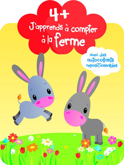 Image de 4+ j'apprends à compter à la ferme - ânes