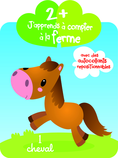 Image de 2+ j'apprends à compter à la ferme - cheval