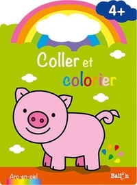 Image de Coller et colorier 4 ans - cochon