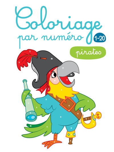 Picture of Pirates coloriage par numéro 1-20
