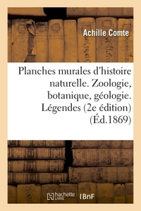 Picture of Planches murales d'histoire naturelle. Zoologie, botanique, géologie. Légendes. 2e édition publiée