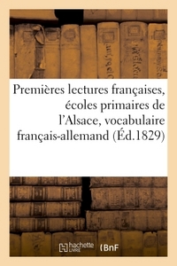 Image de Premières lectures françaises pour les écoles primaires de l'Alsace, vocabulaire français-allemand