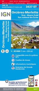 Image de 3437ETR ORCIERES - MERLETTE - SIRAC MOURRE FROID - PN ECRINS RESISTANTE