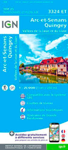 Image de 3324ET ARC ET SENANS - QUINGEY VALLEES DE LA LOUE ET DU LISON