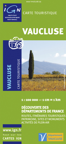 Image de VAUCLUSE CARTE TOURISTIQUE