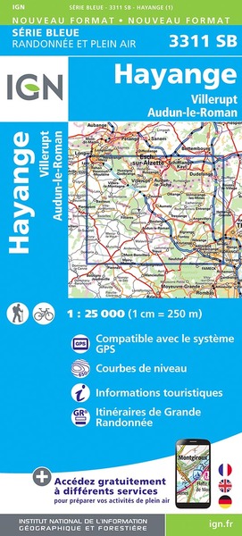 Image de 3311SB HAYANGE-VILLERUPT AUDUN-LE-ROMAN