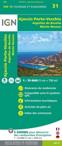 Image de TOP75031 AJACCIO PORTO VECCHIO AIGUILLES DE BAVELLA MONTE ROTONDO