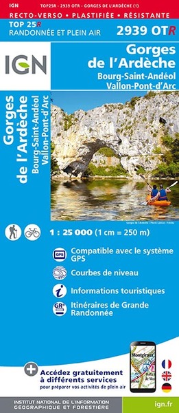 Image de 2939OTR GORGES DE L'ARDECHE ST ANDEOL VALLON PONT D'ARC RESISTA