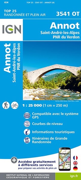 Image de 3541OT ANNOT, ST ANDRE-LES-ALPES PNR DU VERDON / RECTO