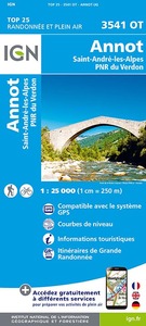 Image de 3541OT ANNOT, ST ANDRE-LES-ALPES PNR DU VERDON / RECTO