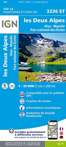 Image de 3336ET LES DEUX ALPES, OLAN-MUZELLE PN DES ECRINS / RECTO
