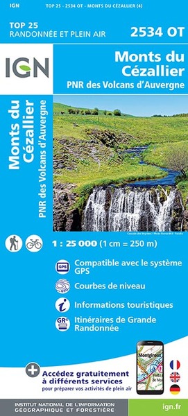 Image de 2534OT MONTS DU CEZALLIER, PNR DES VOLCANS D'AUVERGNE / RECTO
