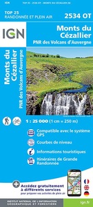 Image de 2534OT MONTS DU CEZALLIER, PNR DES VOLCANS D'AUVERGNE / RECTO