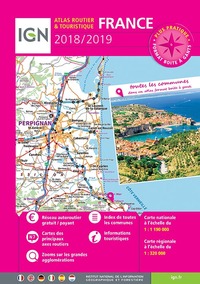 Picture of FRANCE ATLAS ROUTIER ET TOURISTIQUE 2018-2019 SPIRALE