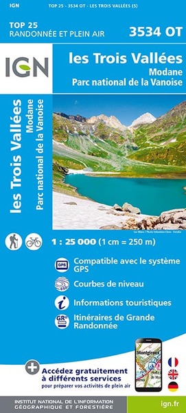 Image de 3534OT LES TROIS VALLEES, MODANE PN DE LA VANOISE / RECTO