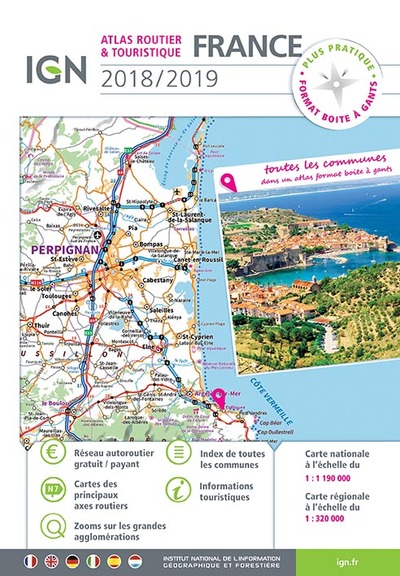 Picture of ATLAS ROUTIER TOURISTIQUE FRANCE 2018-2019 PRIX MINI
